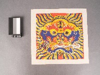 獅頭啣劍套色版畫藏品圖，第1張