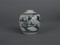 青花山水罐藏品圖，第4張