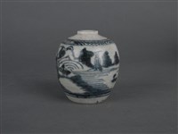 青花山水罐藏品圖，第5張