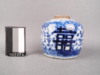 青花囍字罐藏品圖，第1張