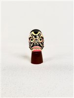 布袋戲偶頭 （黑花仔）藏品圖，第1張