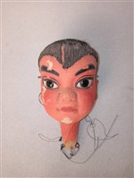 傀儡戲偶頭藏品圖，第1張