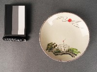 彩繪松鶴紋碟藏品圖，第1張