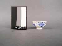 青花扇紋杯藏品圖，第1張