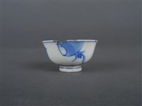 青花扇紋杯藏品圖，第5張