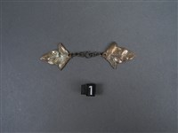 銅銀錯葉紋飾片藏品圖，第1張