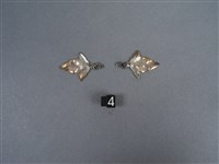 銅銀錯葉紋飾片藏品圖，第1張