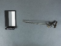 銅銀錯花鳥髮簪藏品圖，第2張