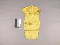 綠色織錦緞旗袍藏品圖，第1張