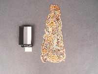 燈座龍柱-雙龍套色版畫藏品圖，第1張