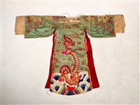 傀儡戲服（綠蟒袍）藏品圖，第2張