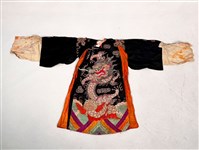 傀儡戲服（黑蟒袍）藏品圖，第1張