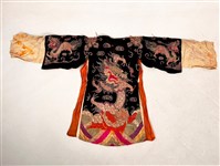 傀儡戲服（黑蟒袍）藏品圖，第2張