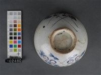 紅藍彩花蝶紋碗藏品圖，第3張