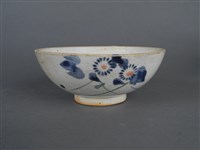 紅藍彩花蝶紋碗藏品圖，第4張