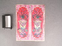 槅扇門-花團錦簇‧平安富貴套色版畫藏品圖，第1張