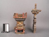 錫製壽字燭臺藏品圖，第1張