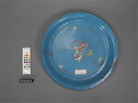 鐵胎琺瑯盤藏品圖，第1張