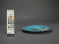鐵胎琺瑯盤藏品圖，第2張