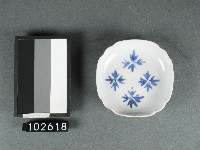 竹葉紋青花碟藏品圖，第1張