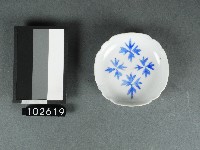 竹葉紋青花碟藏品圖，第1張