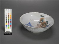 彩繪山水碗藏品圖，第1張