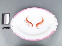 紅綠彩雙魚紋盤藏品圖，第1張