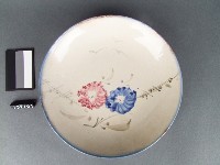 彩繪花卉紋盤藏品圖，第1張