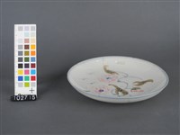 彩繪花卉紋盤藏品圖，第2張