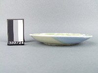 藍綠彩竹紋盤藏品圖，第2張