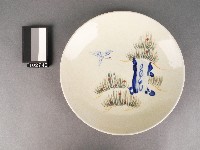 彩繪松鶴紋盤藏品圖，第1張