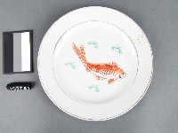 紅綠彩魚紋盤藏品圖，第1張
