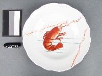 紅彩蝦紋盤藏品圖，第1張