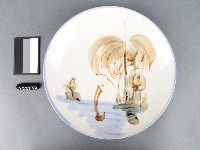 彩繪椰子紋盤藏品圖，第1張