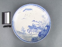 青花山水紋盤藏品圖，第1張