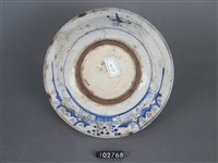 青花山水花卉紋盤藏品圖，第4張