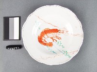 紅綠彩蝦紋盤藏品圖，第1張