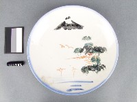 彩繪山水紋盤藏品圖，第1張