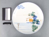 彩繪山水紋盤藏品圖，第1張