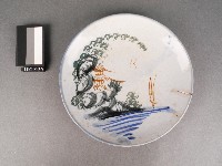 彩繪山水紋盤藏品圖，第1張