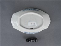 青花山水吉祥紋碟藏品圖，第3張