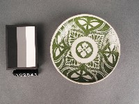 綠彩花卉紋碟藏品圖，第1張