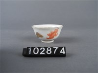 金紅彩松壽字杯藏品圖，第3張