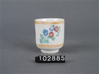 彩繪花卉囍字杯藏品圖，第5張