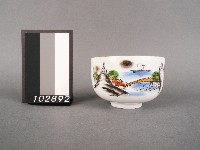 彩繪山水紋杯藏品圖，第1張