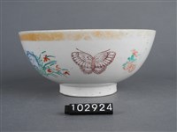 黃金釉彩繪花卉蝴蝶紋碗藏品圖，第5張