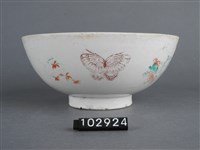 黃金釉彩繪花卉蝴蝶紋碗藏品圖，第7張