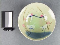 彩繪雙鶴紋碗藏品圖，第1張