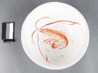 紅綠彩蝦紋碗藏品圖，第1張
