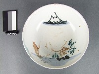 彩繪山水紋碗藏品圖，第1張